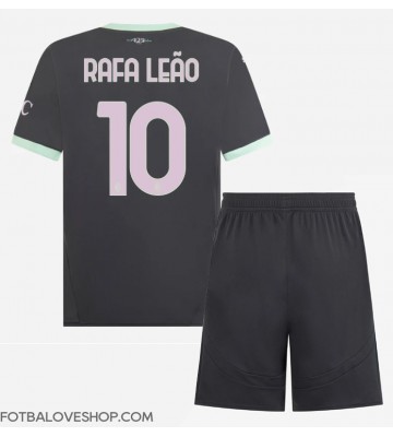 AC Milan Rafael Leao #10 Dětské Alternativní Dres 2024-25 Krátký Rukáv (+ trenýrky)